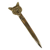 Solid Brass Fox Head Letter Opener Vintage-Style | Tabletop