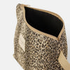 Leopard Jacquard Large Makeup Bag – Beige & Black (Leo)