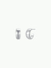 Silver Hoop - Wide - Earrings