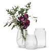 Small Narrow Optic Wide Bottom Vase-4"D