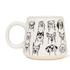 Oversized Mug with Dogs-4"H(17oz)