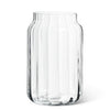 Large Wide Optic Jar Vase-8.5"H
