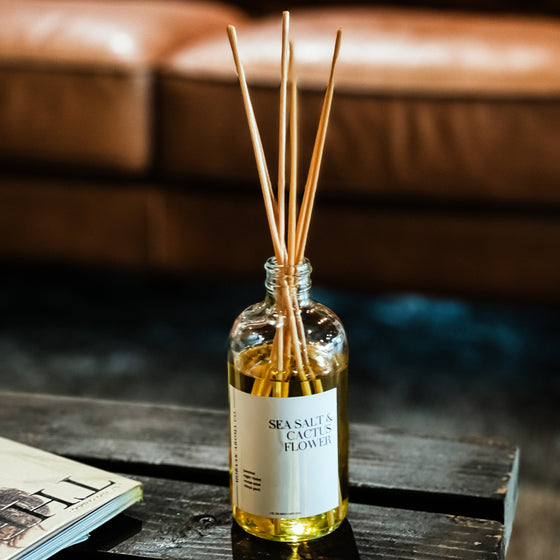 Sea Salt + Cactus Flower • Reed Diffuser