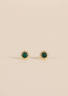 Sun Stud - Malachite - Earrings