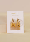 Illusion Double Hoop - Gold Earrings