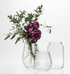 Small Narrow Optic Wide Bottom Vase-4"D