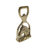 Solid Brass Horse Head and Stirrup Bottle Opener | Barware