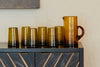 Moroccan Cone Glassware Large - Amber