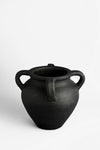 Terracotta Vase Natural Black Dia 9.06"