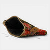 Floral Jacquard Coin Purse – Brown & Red (Pepi)