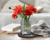 Large Wide Optic Jar Vase-8.5"H
