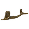 Solid Brass Mermaid Paperweight Desk Tabletop Decor, 5”