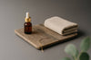 Sm. Square Marble Platter 8" x 8"- Beige