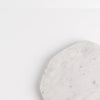 Med. White Marble Organic Shaped Plate 9"Dia
