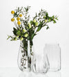 Large Wide Optic Jar Vase-8.5"H