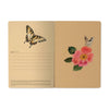 A5 Notebook -  Butterflies and Peonies