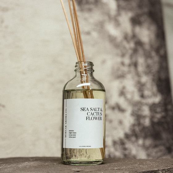 Sea Salt + Cactus Flower • Reed Diffuser