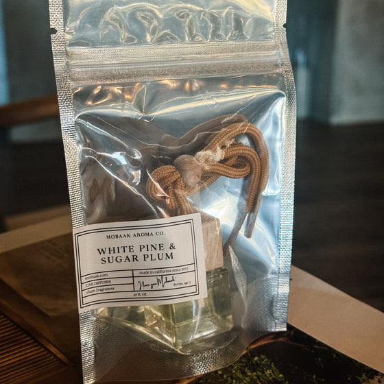 White Pine + Sugar Plum Car Diffuser