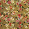 Floral Jacquard Coin Purse – Mustard & Red (Esme)