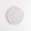 Med. White Marble Organic Shaped Plate 9"Dia