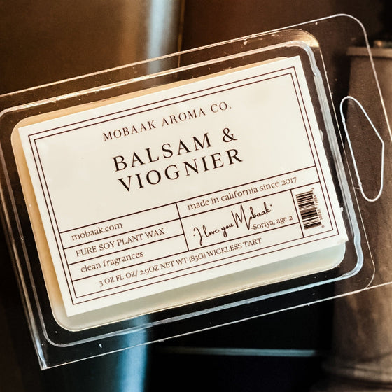 Balsam & Viognier Wickless Tart