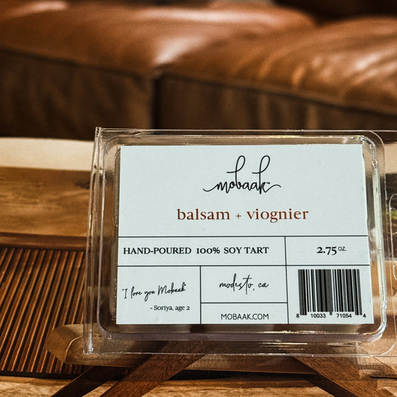 Balsam & Viognier Wickless Tart