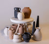 Terracotta Vase Natural Black Dia 9.06"