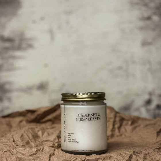 Cabernet & Crisp Leaves Candles