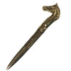 Solid Polished Brass Horse Head Letter Opener | Stationery