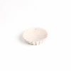 White Marble Soap Dish w/ Grooving
