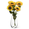 Large Wide Optic Wide Bottom Vase-10"H