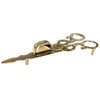 Solid Brass Snuffer Scissors - Antique Vintage Style