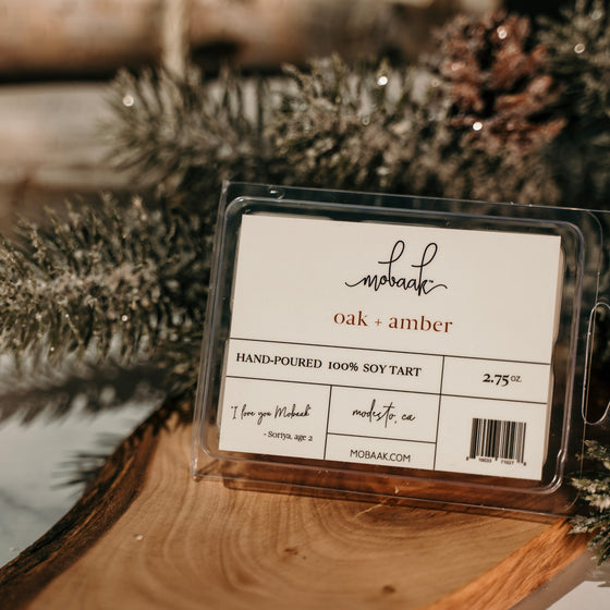 Oak + Amber • Wickless Tart