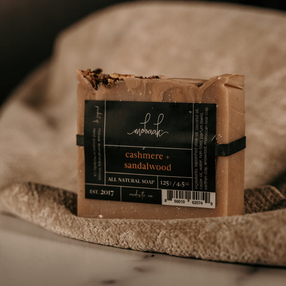 Cashmere + Sandalwood- All Natural Soap